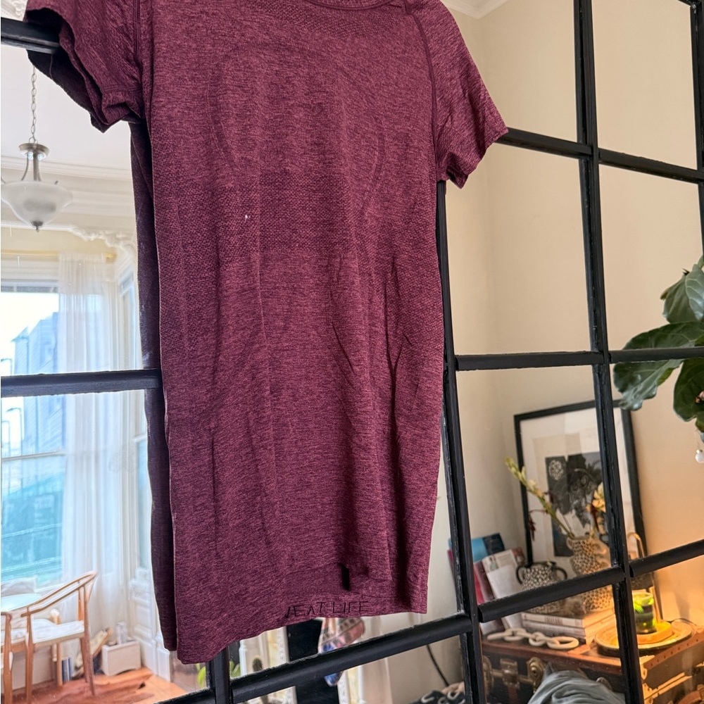 lululemon athletica Short Sleeve Tee in Maroon